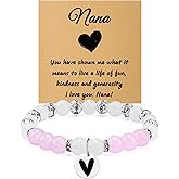 Nana Birthday Gift from Grandson Nana Gift Bracelet for Women Jewelry Mother's Day Gifts Bracelet for Grandmother Grandma Bracelets Jewelry Presents Christmas Thanksgiving Day Presents for Grandma