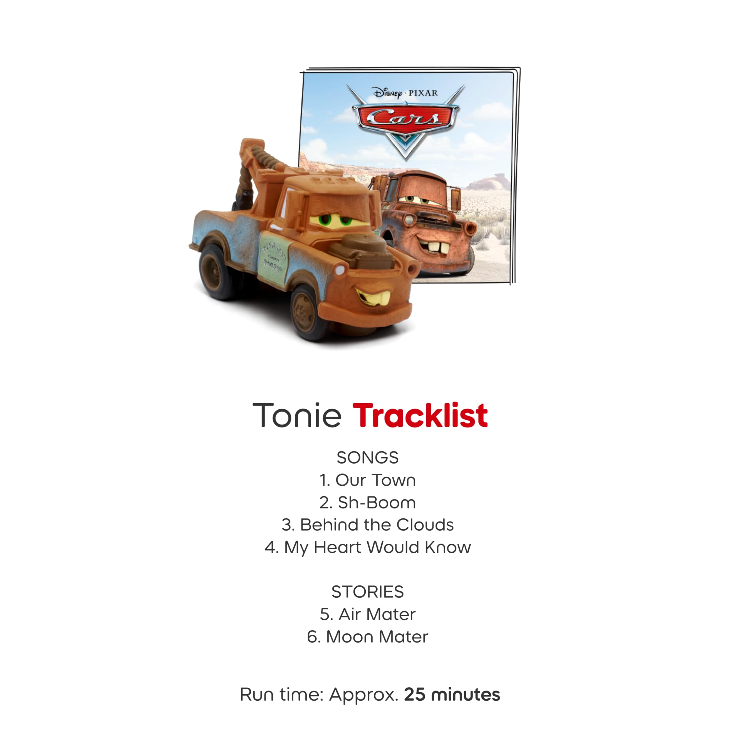 Tonies Mater Audio Toy Figurine from Disney and Pixar's Cars 2