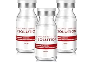 BUGGYBEDS 10 ML Reconstitution in Heavy Duty Vials, Ultra Clear 3 Pack, Research Use Only, Made in USA