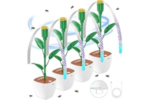 JUTIMER Fly Fans for Tables 4PCS, Upgraded Fly Repellent Fan Outdoor and Indoor Keep Flies Away, USB Powered, DIY Fly Swatter Fan for Outside, BBQ, Restaurants