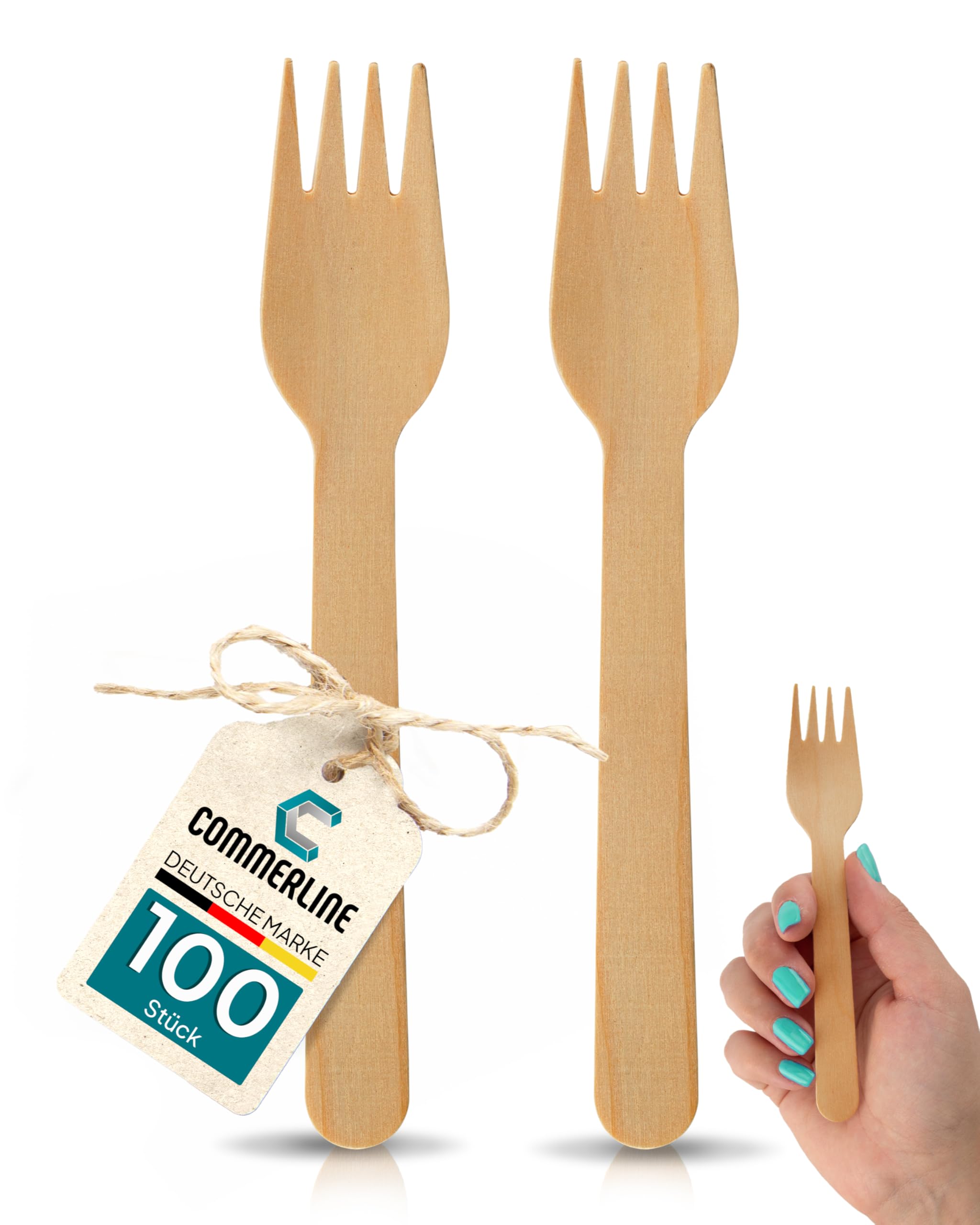 Disposable Wooden Forks Pack of 100 Cutlery Disposable Tableware Wooden Fork Disposable Tableware Disposable Cutlery Wooden Cutlery Wood Disposable Fork Disposable Forks Made of Wood (100, Fork)