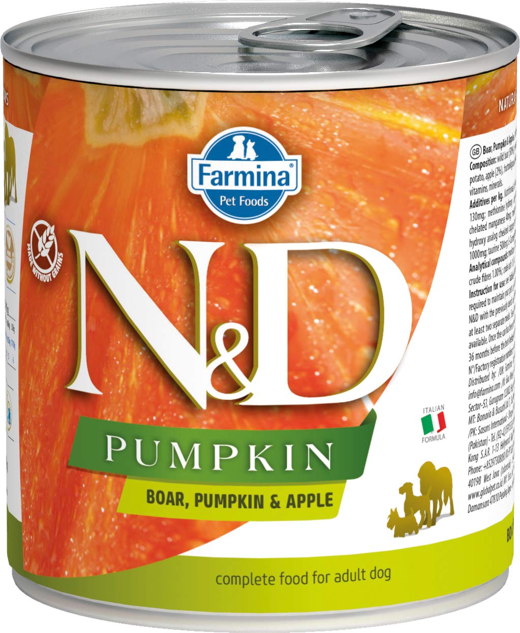Farmina N&D Canine Pumpkin Boar & Apple 10 Ounces, case of 6