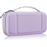FINTIE Carrying Case for Nintendo Switch OLED Model 2021/Switch 2017, [Shockproof] Hard Shell Protective Cover Travel Bag with 10 Game Card Slots & Inner Pocket