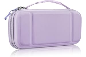 Fintie Carrying Case for Nintendo Switch OLED Model 2021/Switch 2017, [Shockproof] Hard Shell Protective Cover Travel Bag with 10 Game Card Slots & Inner Pocket
