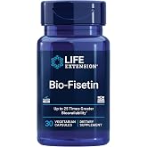 Life Extension Bio-Fisetin, Cellular and Cognitive Health, 30 Capsules | With Galactomannans from Fenugreek Seed, Cellular Health, Cognitive Health &amp; Healthy Aging; Gluten-Free, Vegetarian &amp; Non-GMO