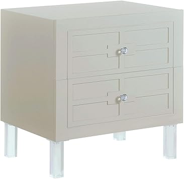 Amazon Com Chic Home Lucca Nightstand Side Table With Soft