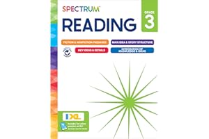 Spectrum Reading 3rd Grade Workbooks, Activity Book Covering Nonfiction and Fiction Passages, Story Structure, Identifying Main and Key Ideas, and more, Classroom or Homeschool Curriculum