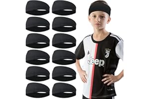 JOYOYO Kids Headbands Breathable Athletic Sweatbands Sports Headband for Girls and Boys Moisture Wicking Elastic Hairband for Toddler Children and Teenagers