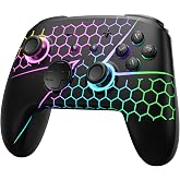 FUNLAB Wireless Switch 2 Pro Controller for Switch 2/OLED/Lite, Firefly Z Gamepad With Hall Effect, Hidden Glow LED, One-Key Wake Up, Programmable Back Buttons, Turbo &amp; Motion Control