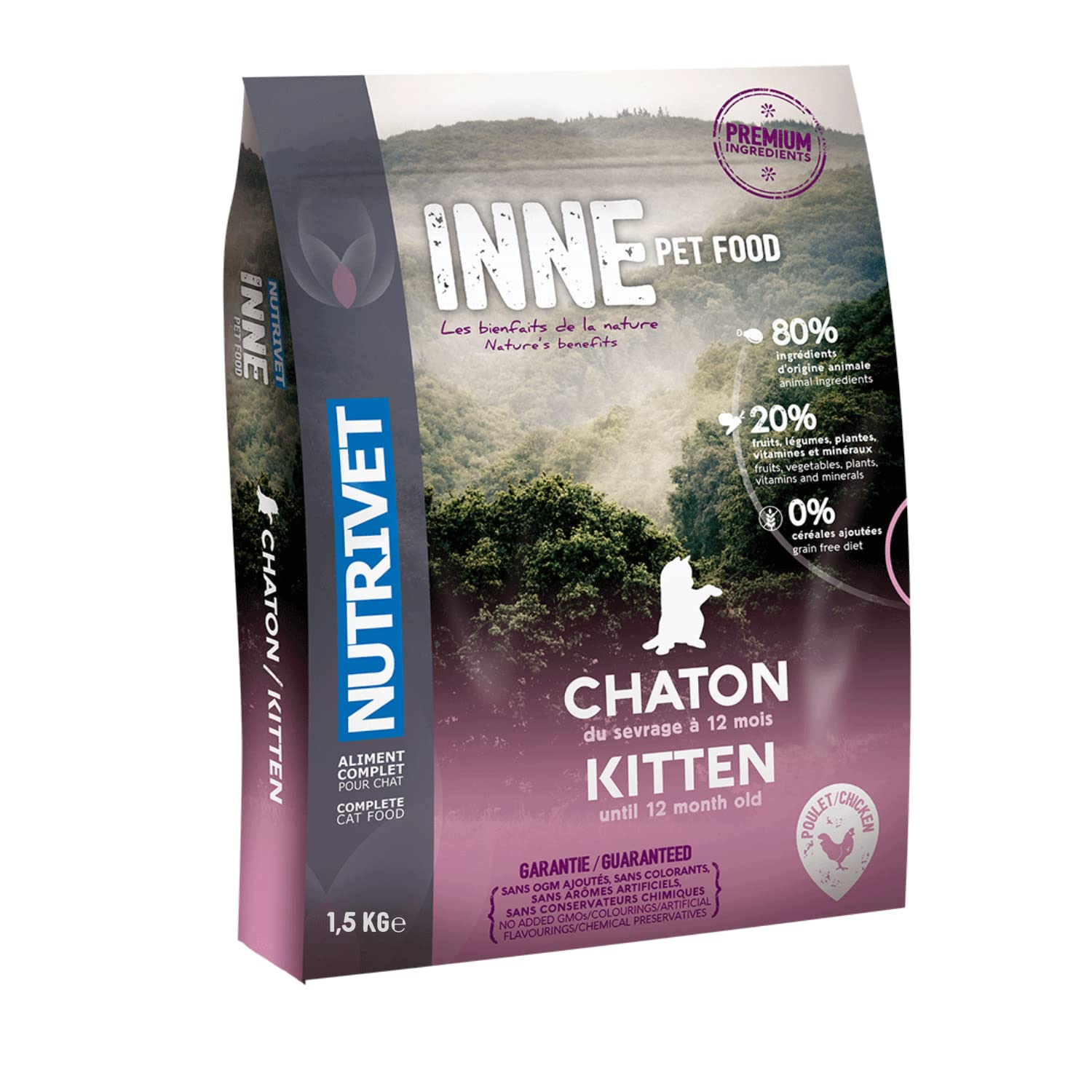 Nutrivet Inne Chicken Kitten 1.5 Kg Bag Up To 12 Months