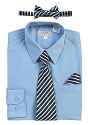 Gioberti Kids and Boys Long Sleeve Dress Shirt and