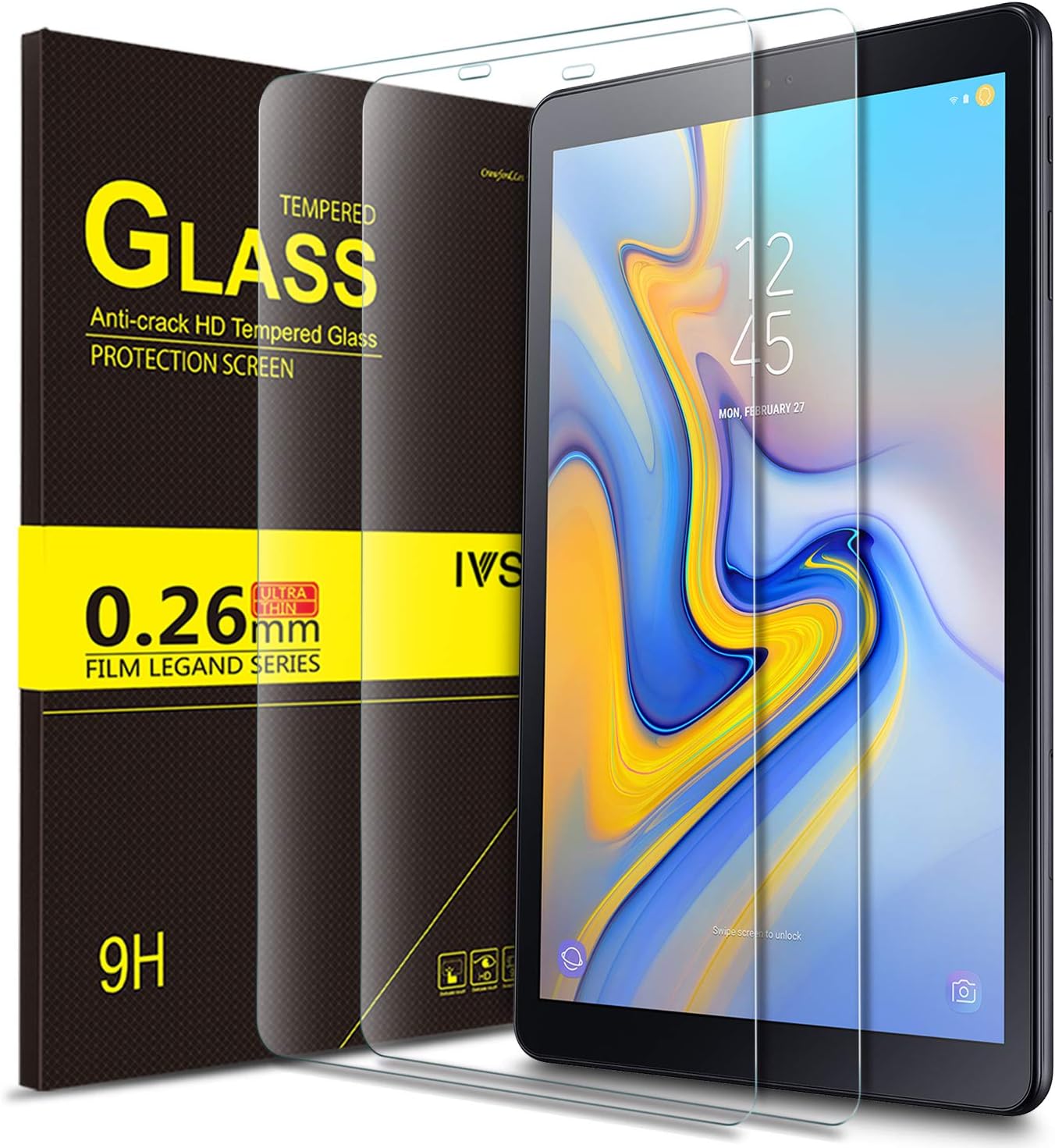 Bosewek Screen Protector for Samsung Galaxy Tab Advanced2 T583 HD Tempered Glass Screen Protector for Samsung Galaxy Tab Advanced2 T583 Tablet (2pcs)