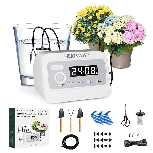 82FT AUTOMATIC PLANT WATERING SYSTEM–HEKIWAY 390 ADJUSTABLE WATERING...