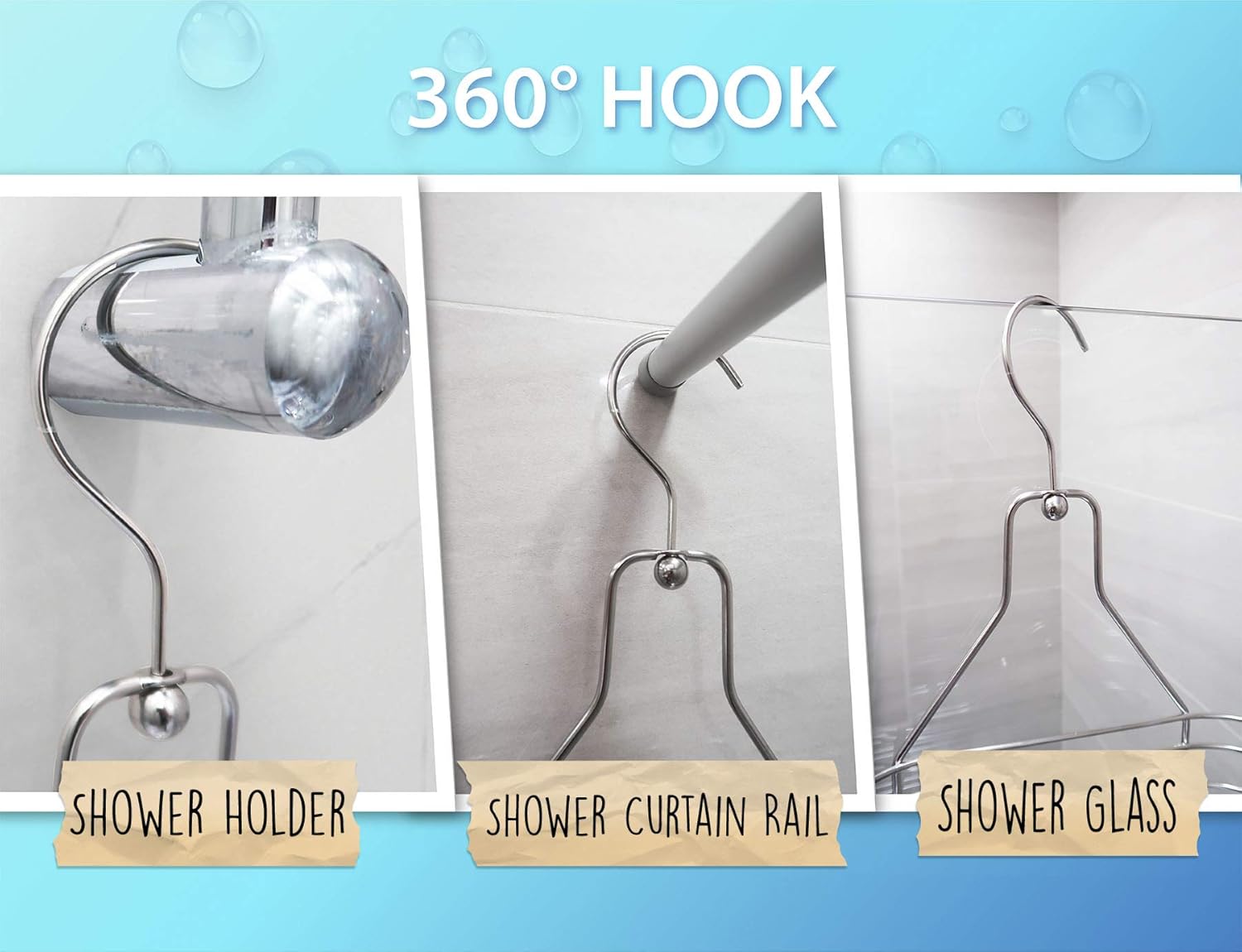 SKATCO Hanging Shower Caddy 2Tier RustResistant Stainless Steel