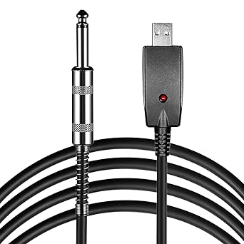 Neewer USB Stecker Konverter Kabel Studio Audio Kabeladapter für Instrumente Computer und Mikrofone (USB Stecker auf 6,35mm K