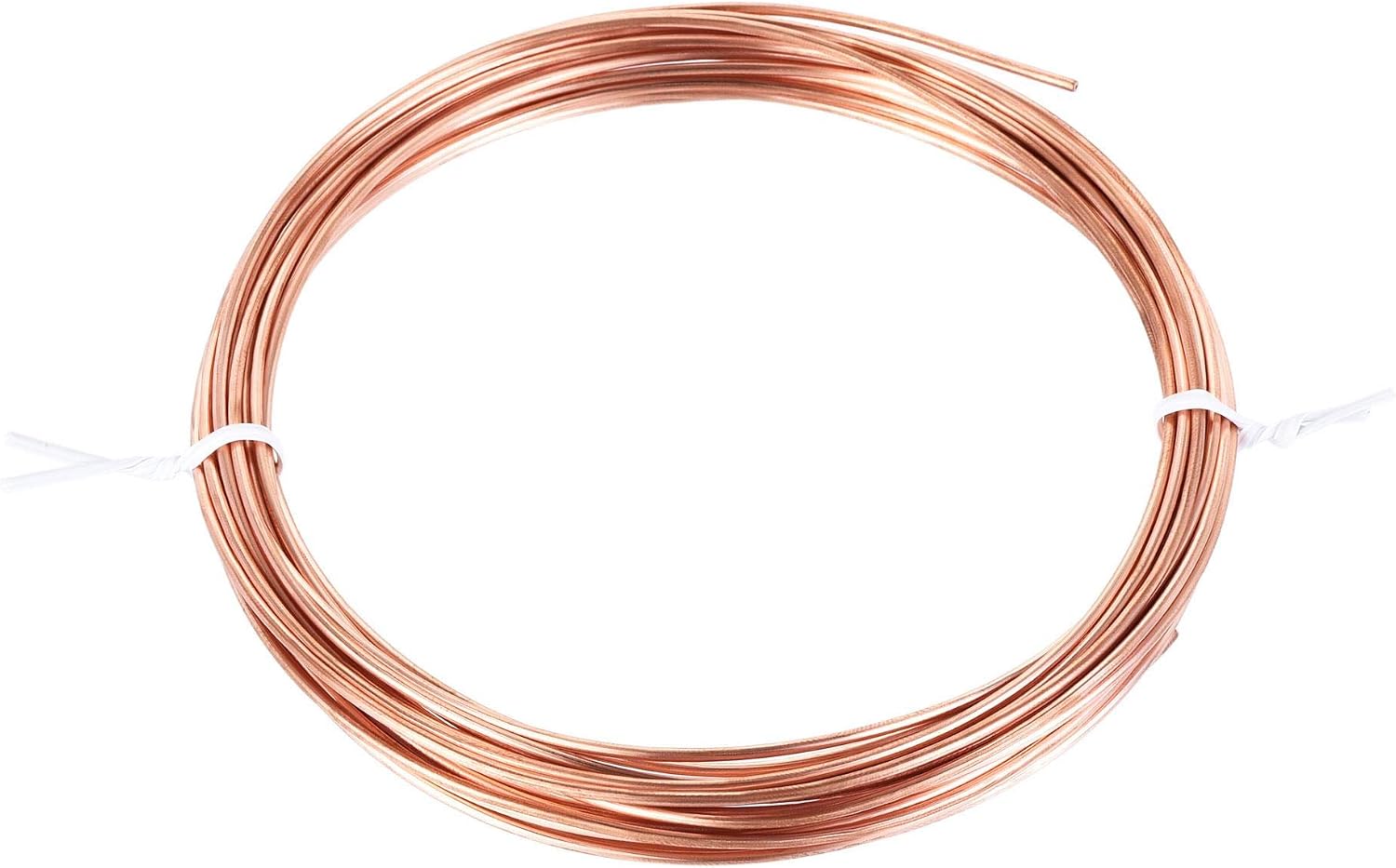 sourcing map Refrigeration Tubing 1.6mm OD x 0.6mm ID x 19.5Ft Length Copper Tubing Coil