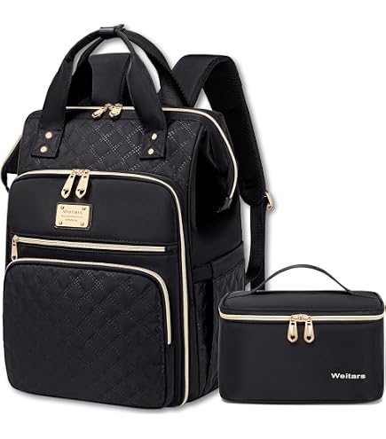 Laptop Backpack For Women – 15.6" Business Travel Bag With Charging Port (Black) - View #13