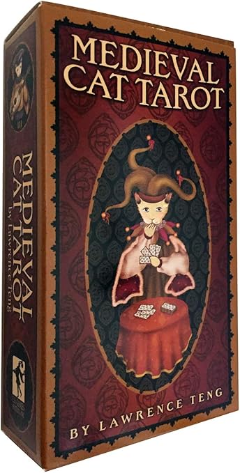 Amazon Gammi タロットカード 占い ウェイト版 78枚 Medieval Cat 猫 タロット 英語説明書 日本語翻訳文 タロットポーチ付き おもちゃ雑貨 おもちゃ