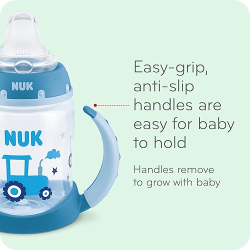 NUK Learner Cup, oz, Pack, 6+ Months – BPA Free, Spill Proof