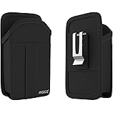 Agoz Zebra TC51 TC56 Scanner Holster, Rugged Carrying Case Pouch for Zebra TC51 TC52 TC56 TC57 TC20 TC21 TC25 TC26 MC40 MC45 Handheld Barcode Touch Mobile Computer,Cover with Metal Clip & Belt Loops