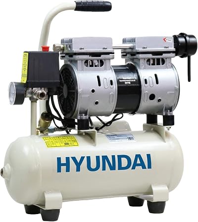 Hyundai 8L Oil Free 550W Portable Quiet Air Compressor 4CFM 100psi