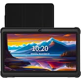 VOLENTEX 7 Inch Tablet, Quad Core Android 13 OS, 32GB ROM, WiFi, Bluetooth, Dual Camera, USB C Tablet PC, 7" Touch Screen IPS HD Display Android PAD(Black)