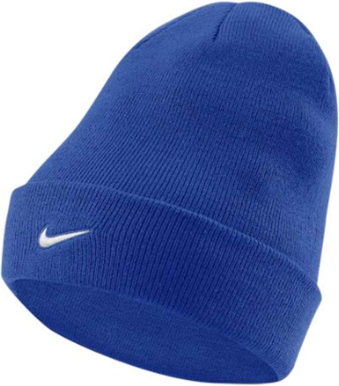 Nike Juniors Metal Swoosh Knitted Beanie (Navy) - Kids from Loofes UK