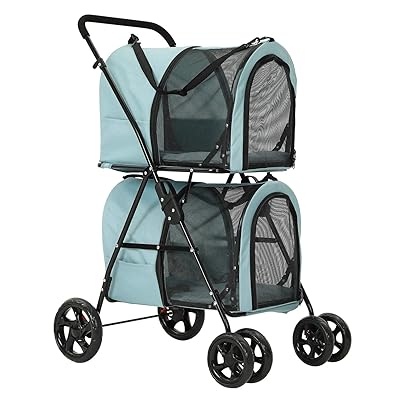 2 dog pet stroller