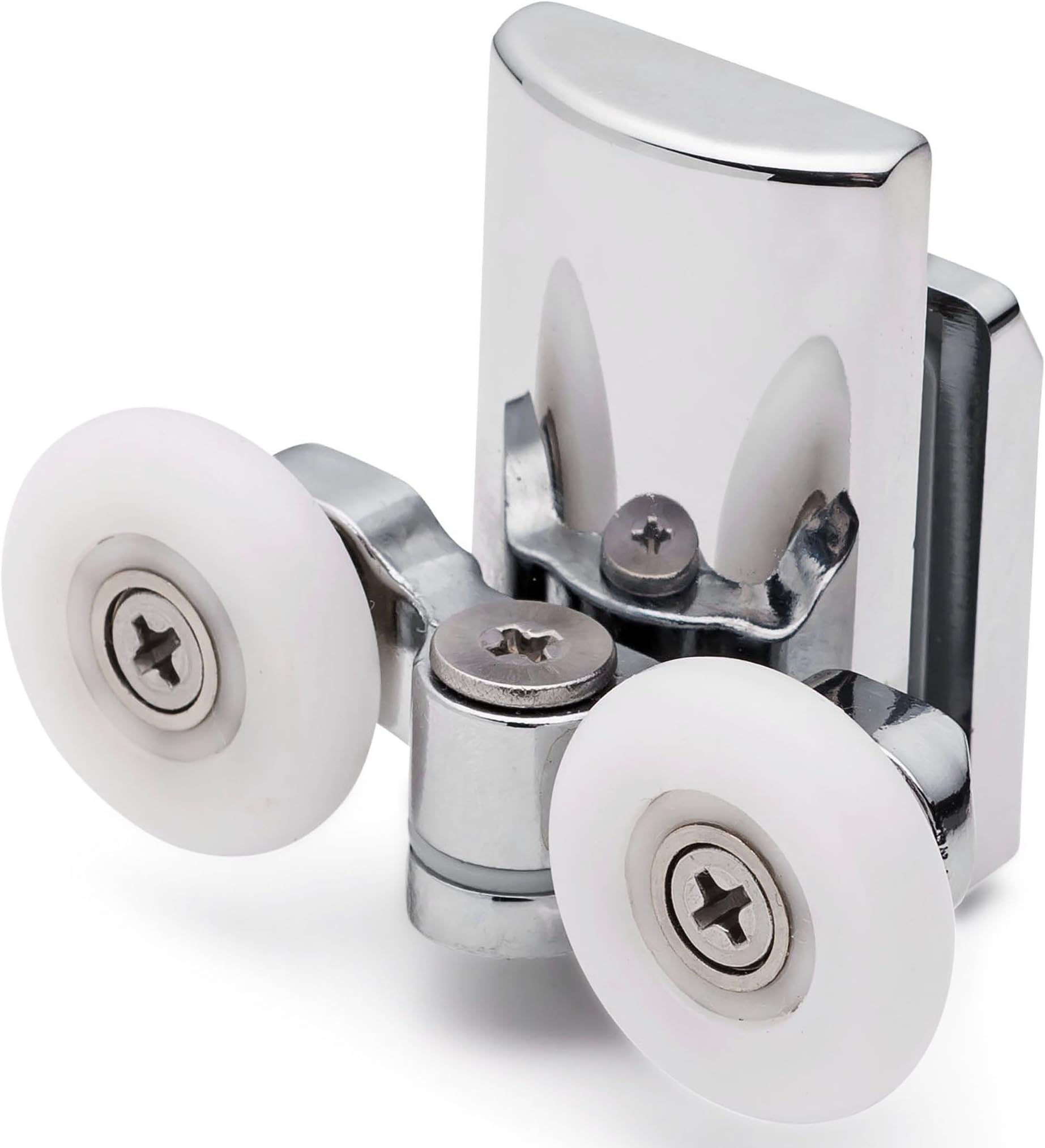 4 x Twin Bottom Zinc Alloy Shower Door Rollers/Runners 23mm Wheel Dia L067 8mm