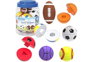 Learning Resources Snap-n-Learn Sports Shapers - Fine Motor Skills Toys for Toddlers, Preschool Matching Toy, Sorting and Col
