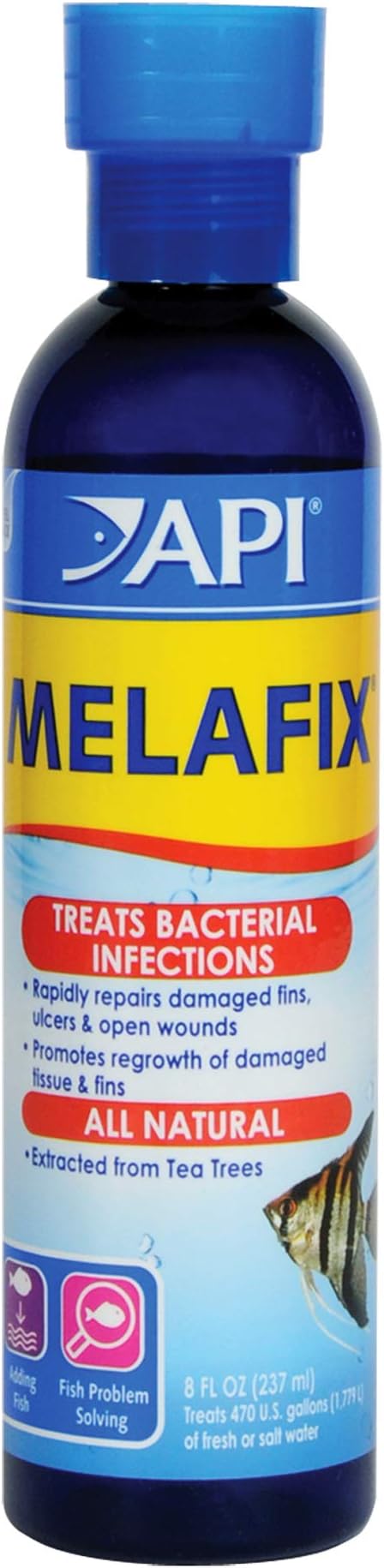 API Aquarium Antibacterial Remedy Blue 237 ml MELAFIX Freshwater