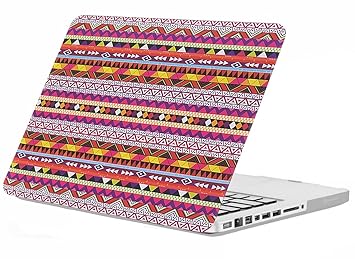 Enthopia Premium Smooth Rubber Finish Hard Shell Case for MacBook Pro 13 (with CD Drive) (MD-101)- Aztec Design - with Keyboard Guard