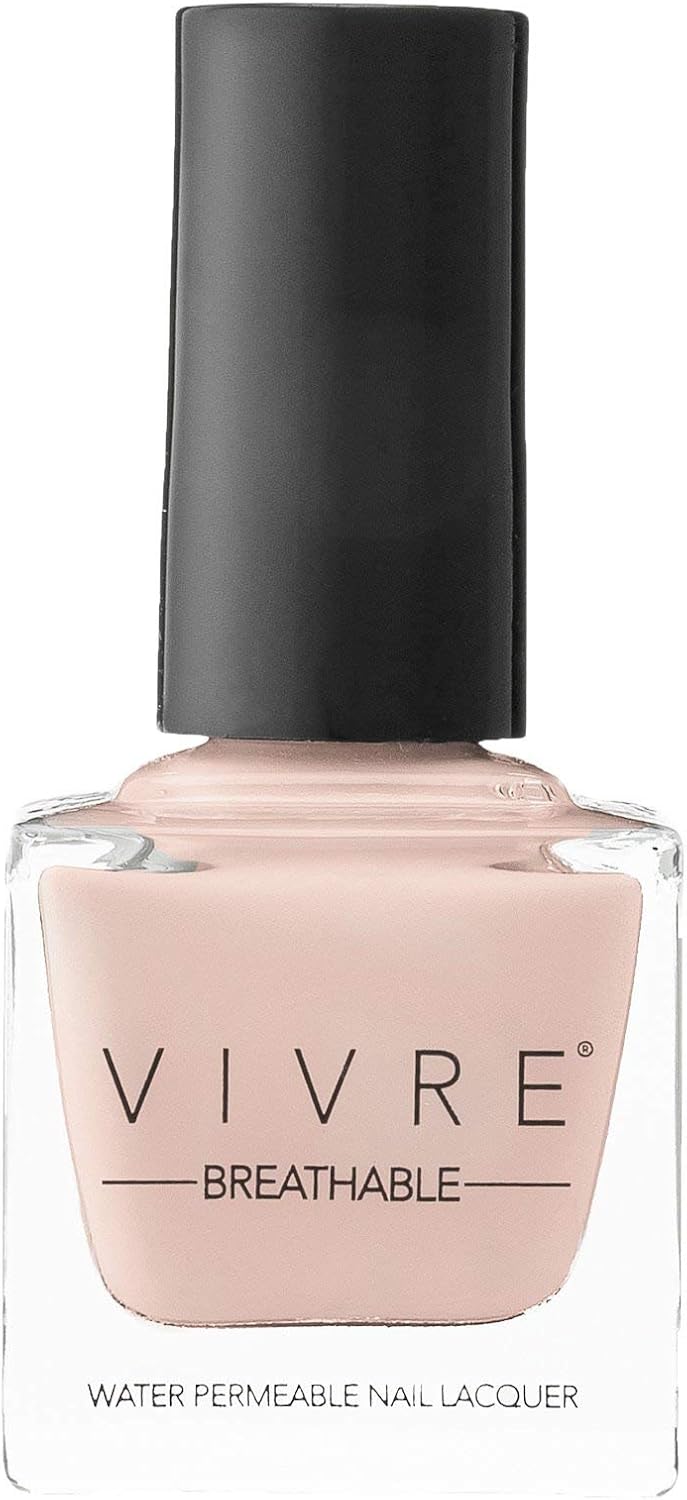 VIVRE Cosmetics Certified Breathable - Water Permeable - Oxygen Permeable - Halal Nail Polish: at First Blush