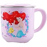 Everyday Delights Disney Princess Ariel Mermaid Durable ABS Stainless Steel Cup with Lid, 250ml, Purple