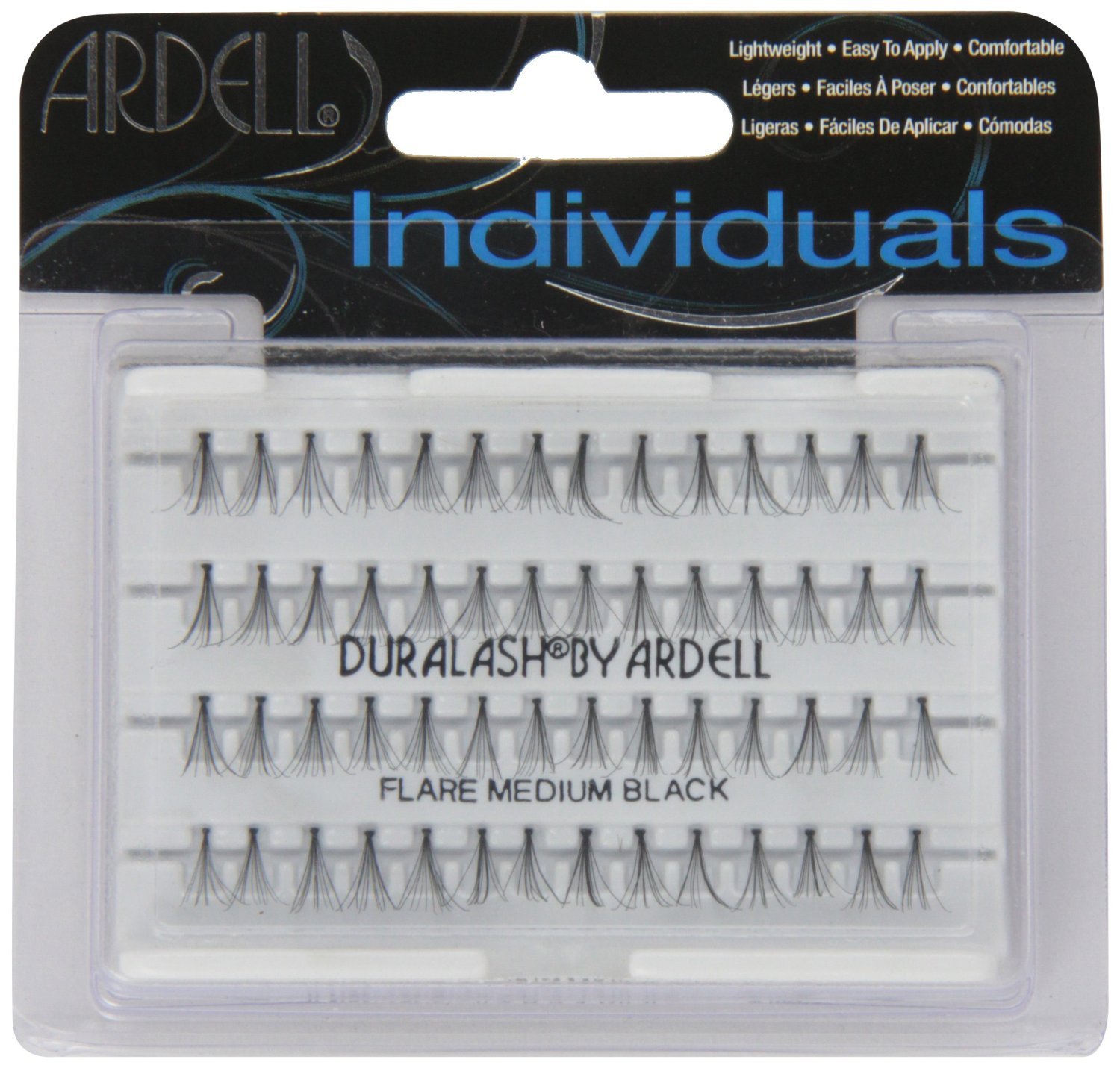 Ardell DuraLash Natural Individual Medium Flare Lashes, Black 56 ea (Pack of 3)