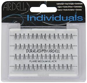 Ardell DuraLash Natural Individual Medium Flare Lashes, Black 56 ea (Pack of 3)