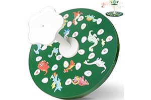 HAFTKD Wooden Spinner Seat - 360° Sit and Spin Toy, Toddler Toy Age 2-5 with Music Sit Spinner Sensory Toy for Toddlers & Kids All Ages, Birthday Gift for Boy Gir