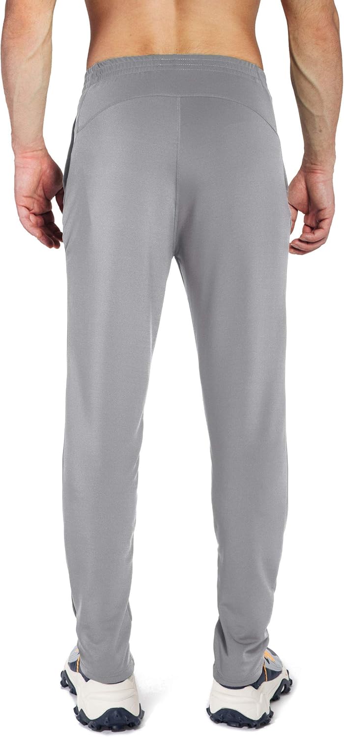 G Gradual Men's Sweatpants with Zipper Pockets Tapered Track Athletic Pants for Men Running, Exercise, Workout: Clothing