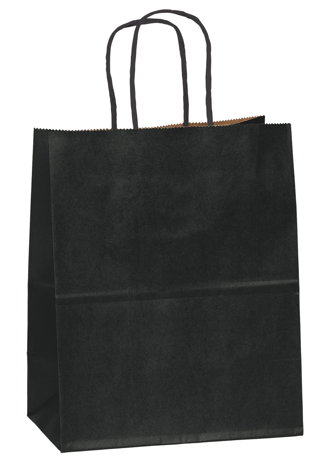 8"x4.75"x10" 50 Pcs Black Kraft Paper Bags, Shopping