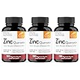 Sandhu's Zinc Quercetin 120 Vegetarian Capsules (Pack of 3) – Zinc Supplements for Antioxidant Immune Support Zinc for Men and Women