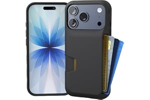 Smartish® iPhone 17 Pro Wallet Case - Wallet Slayer Vol. 1 [Slim + Protective] Credit Card Holder - Drop Tested Flip Hidden Card Slot Cover for Apple iPhone 17 Pro - Black Tie Affair