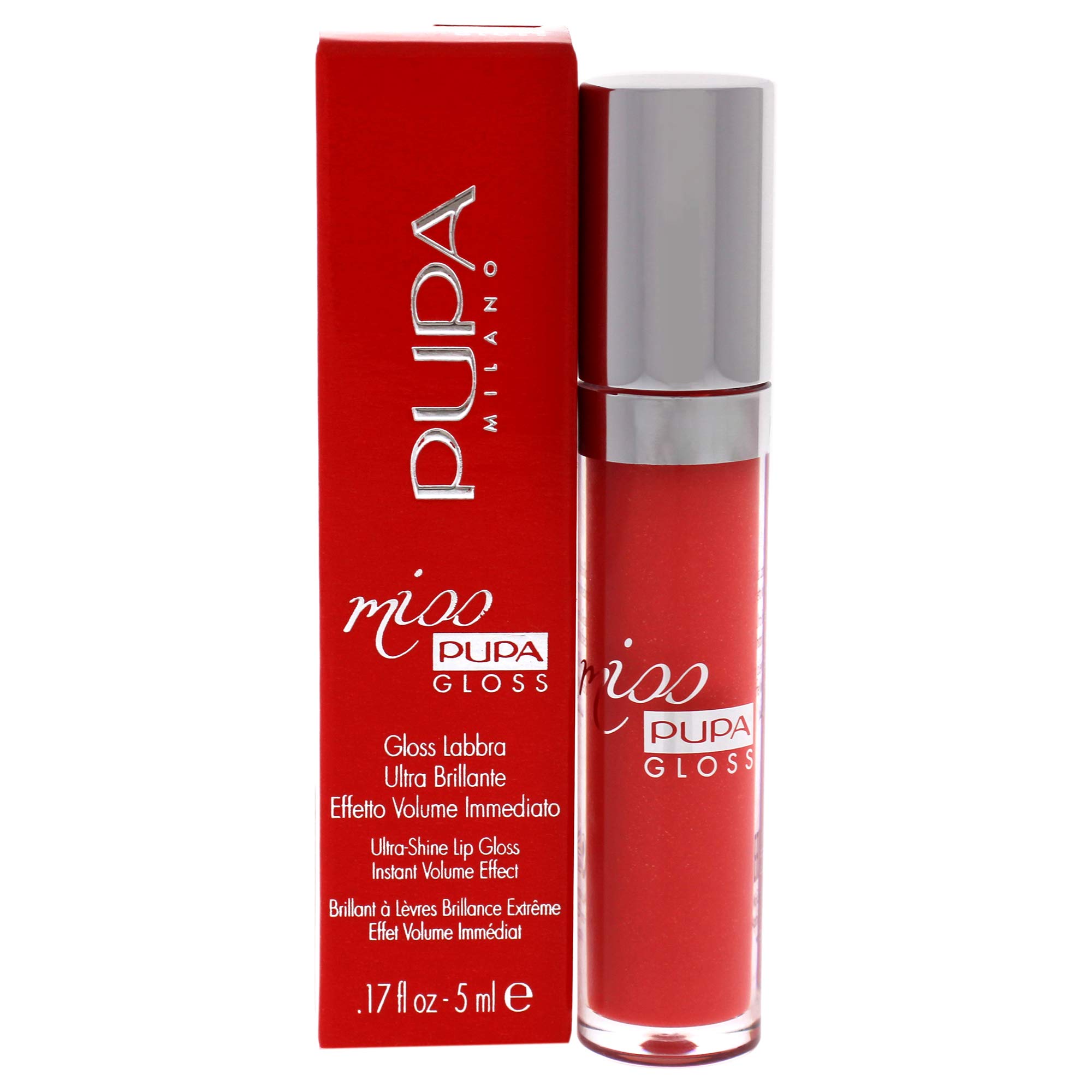 Pupa Milano Miss Pupa Gloss - 203 Coral Emotion For Women 0.17 oz Lip Gloss