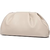 YUWITA Soft PU Leather Clutch Purses for Women Formal Elegant Luxurious Evening Bag