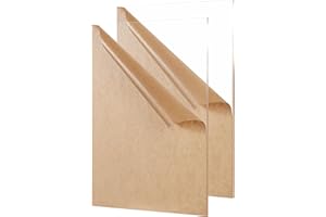 KAITELA Clear Acrylic Sheet 12" x 16" Cast Plexiglass Panel 1/8" Thick (3mm) Transparent Plastic Board for Sign, Craft, Display Projects, Laser Cutting, Engraving, Pack of 2