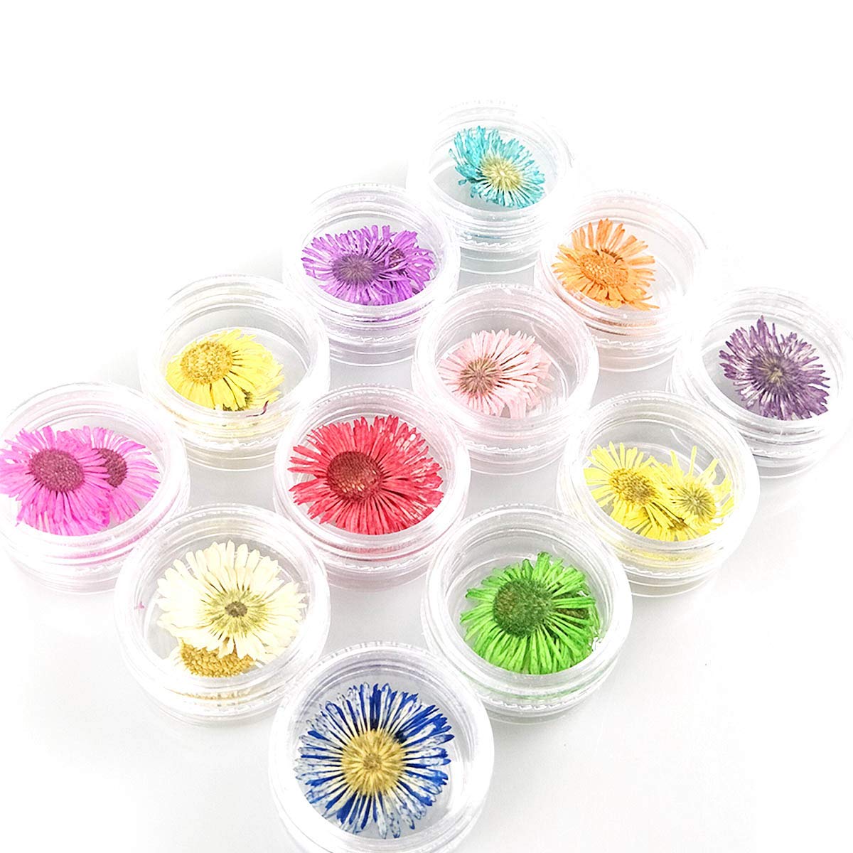 Flower Nail Art, Real Flowers for Nails, 3D Nail Stickers with Nature Dry Flowers for Nairl Art