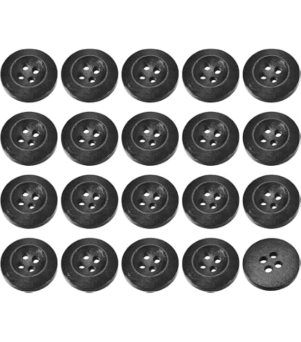 1 Inch (25mm) Multicolor Sewing Buttons – 30-Pack, 4-Hole, For DIY & Crafts
