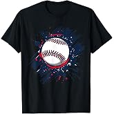 Baseball Player and Fan Graphic T-Shirt