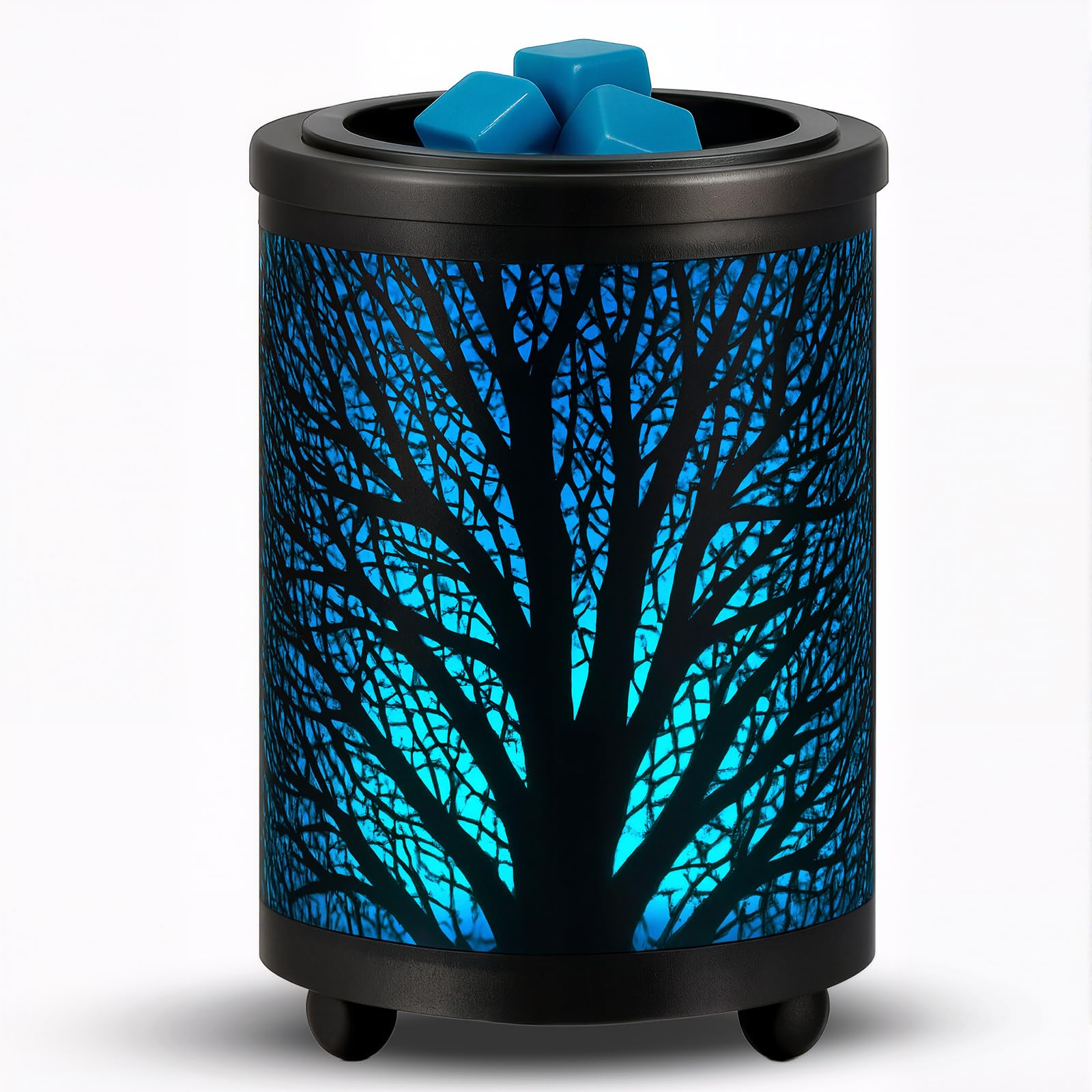 Photo 1 of Leyoue Electric Wax Melt Warmer PTC Heating Plate with 7 Colors LED Changing Light Wax Warmer Fragrance Warmer for Home Office Gifts & Decor(Black Forest)