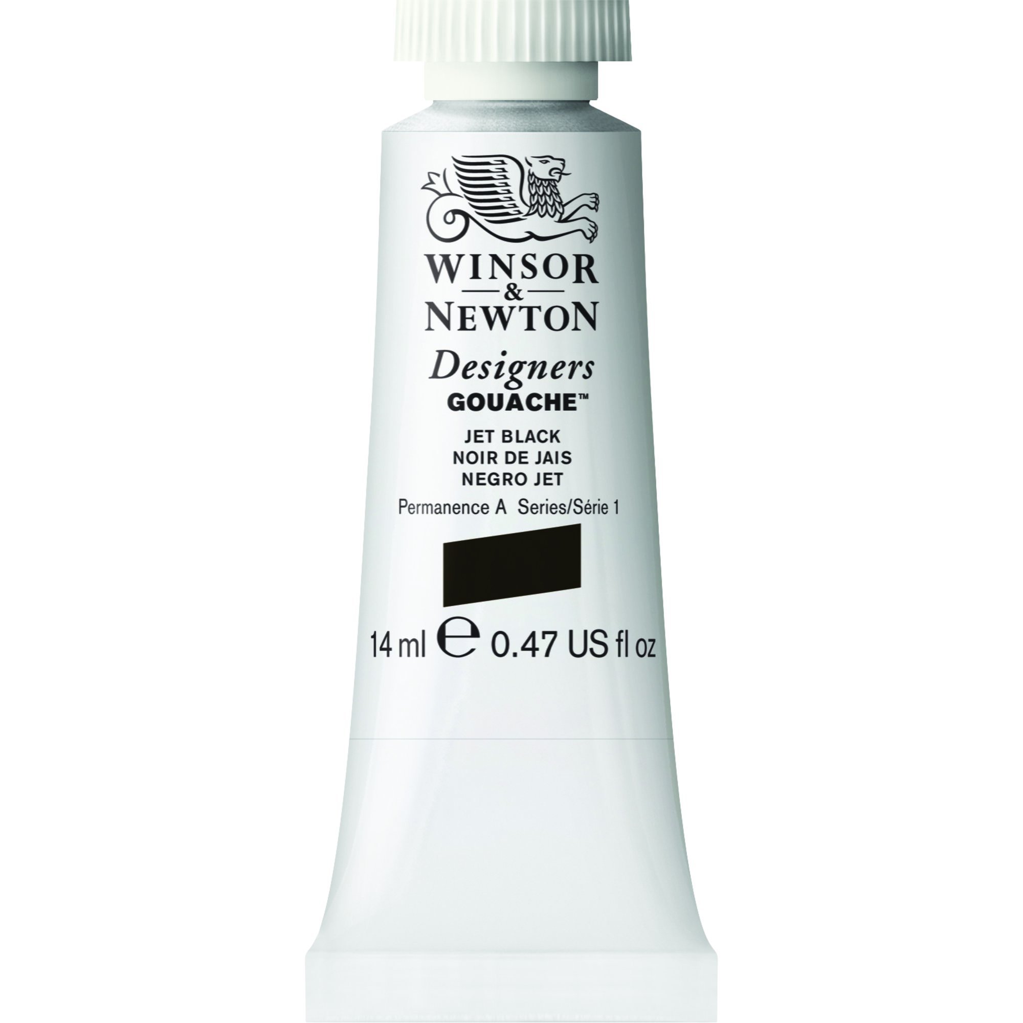 Winsor & Newton 14ml Designers Gouache Tube - Jet Black