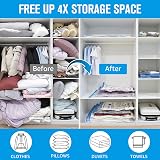 BoxLegend Vacuum Storage Bags 6 Pack 80x60cm 70x50cm Double Zip Seal view 2